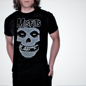 Misfits Fiend Skull Logo horror punk rock metal Official T-Shirt XL NWT